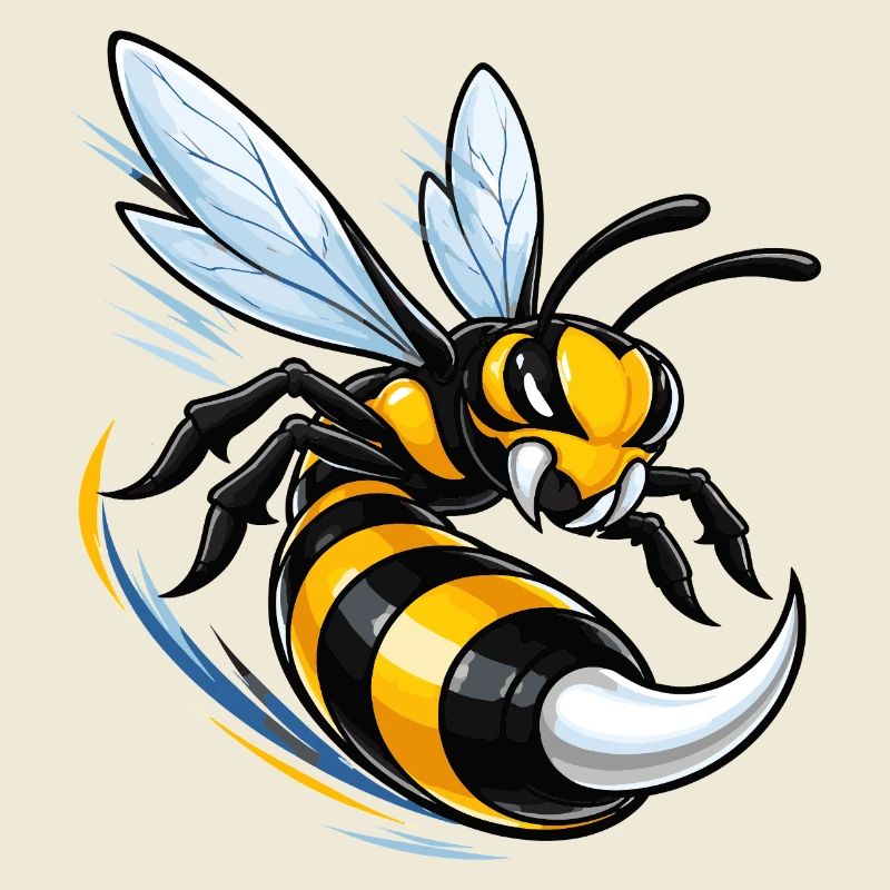 Dynamic wasp in flight
