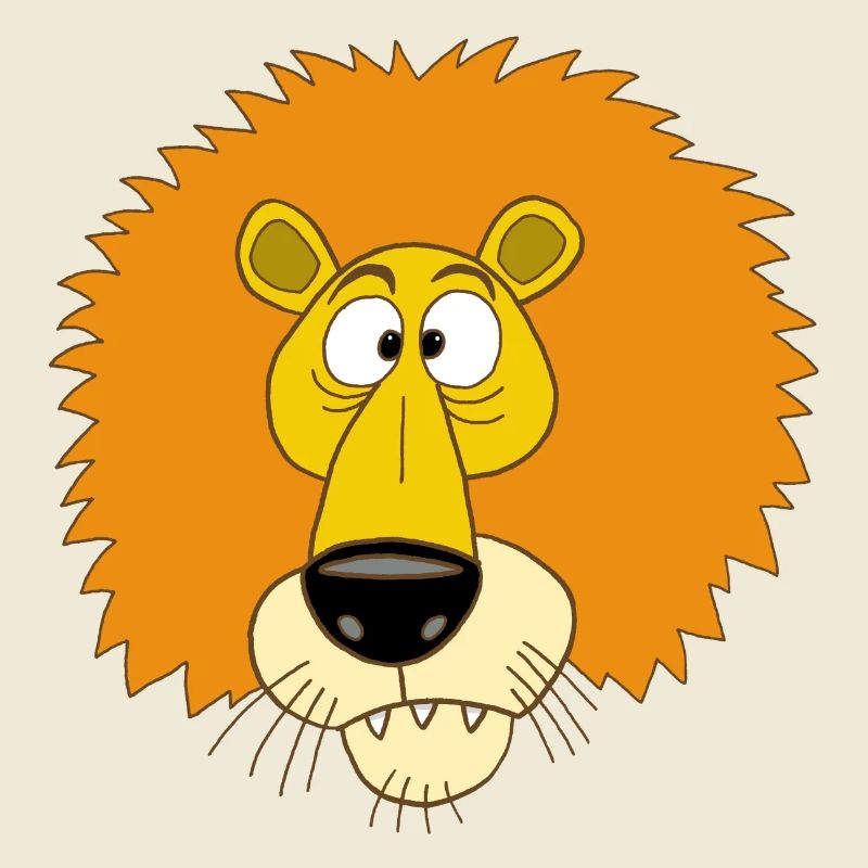 Lion that squints
