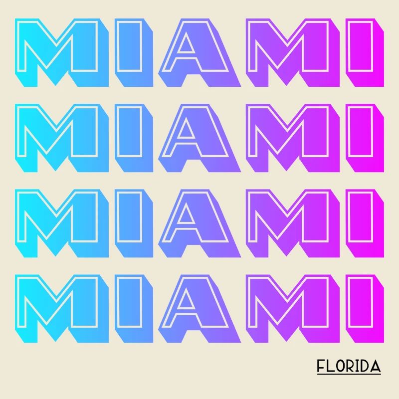 Miami Neon Gradient Muster