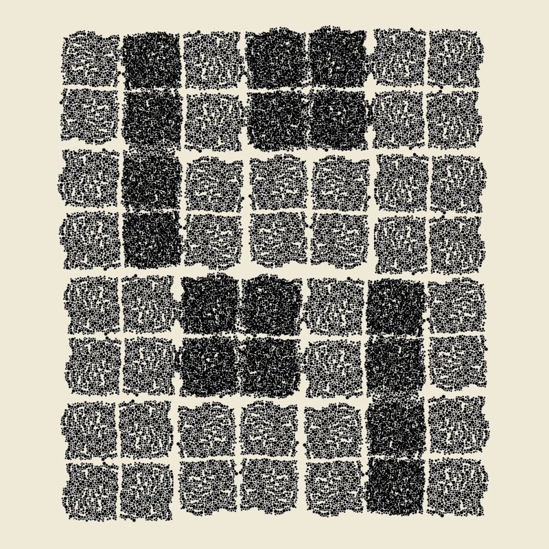 Abstract Cell Pattern in Black and White