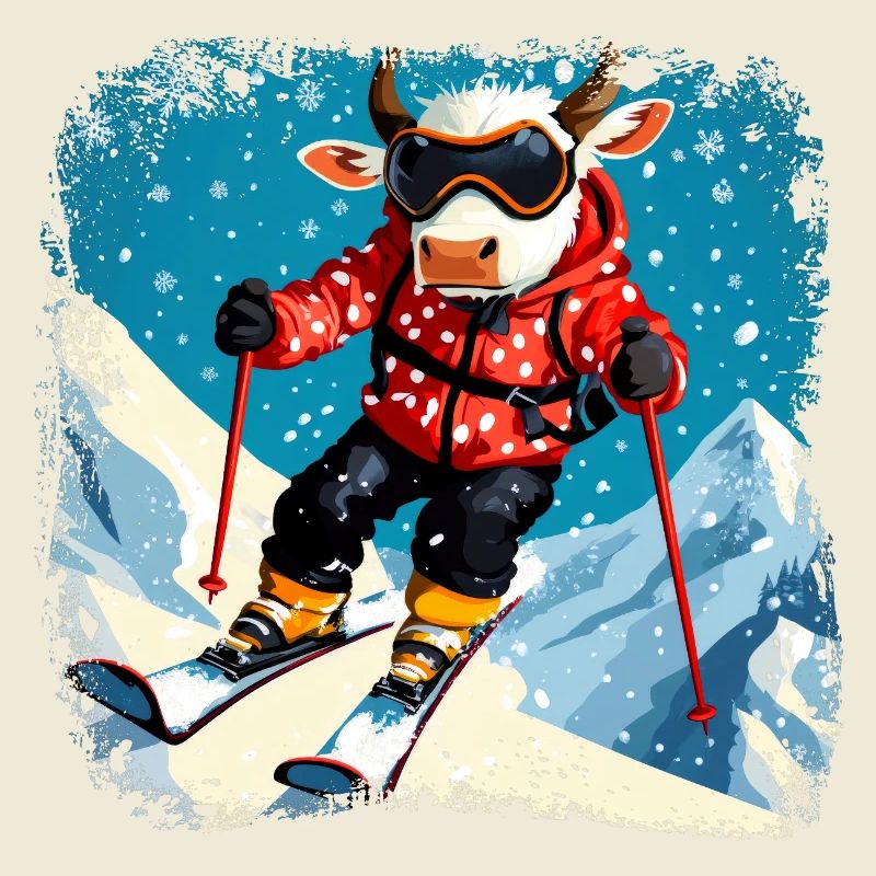 Ski cows