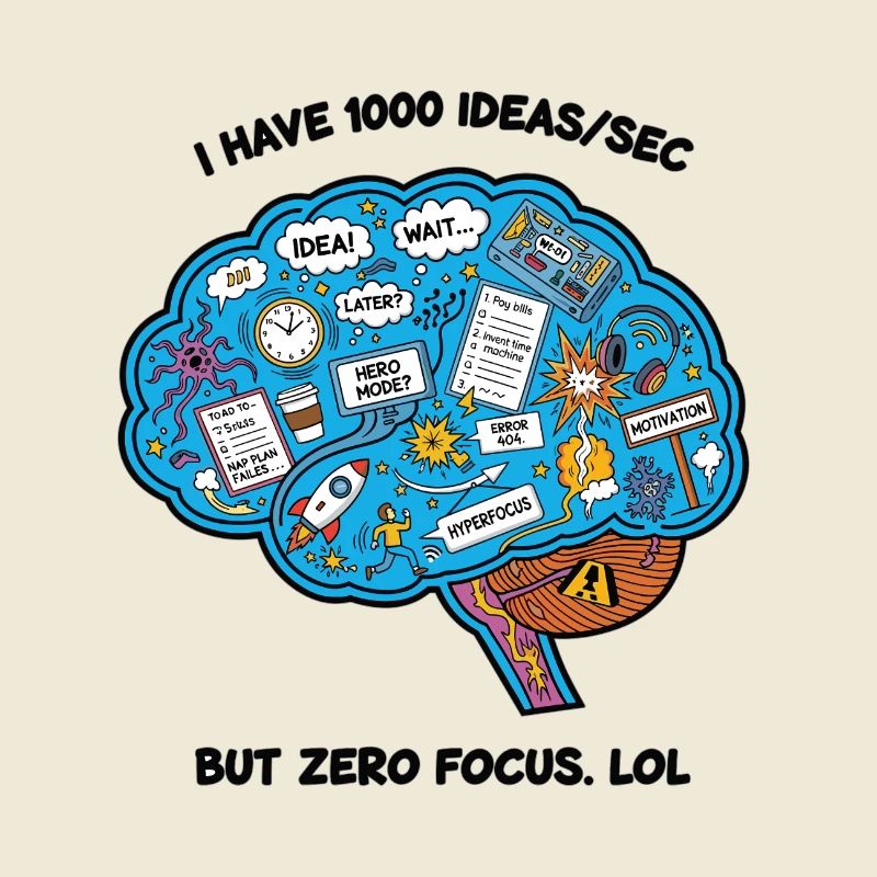 Creative Brainstorming Illustration
