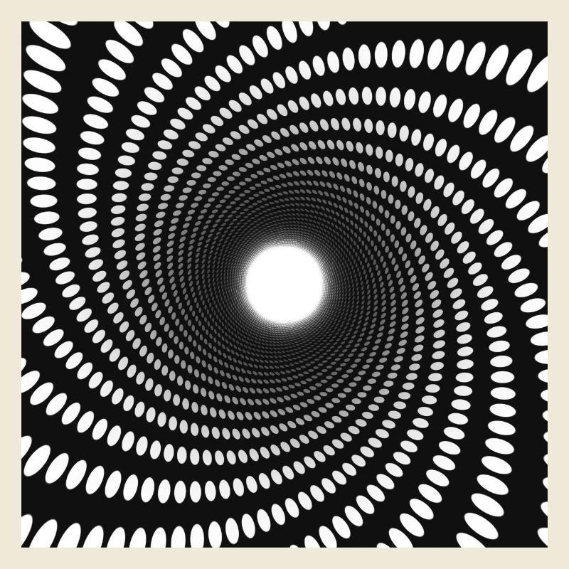 Hypnotic Dot Spiral Vortex
