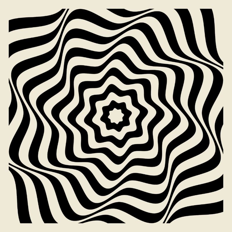 Hypnotic Black Spiral Pattern