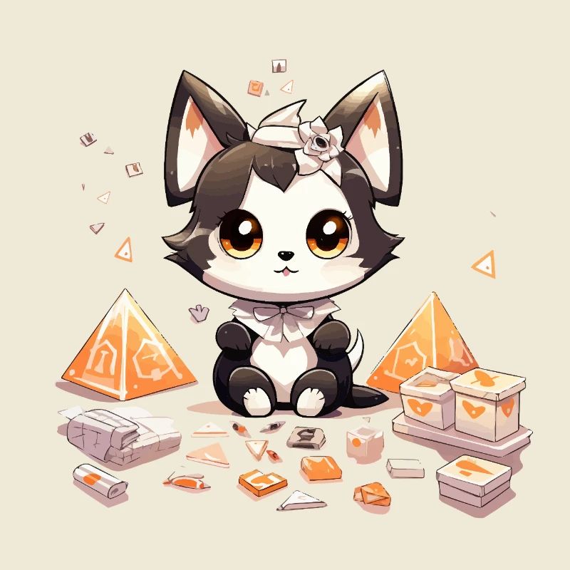 Chibi Dog Puppy Diamond Treasure
