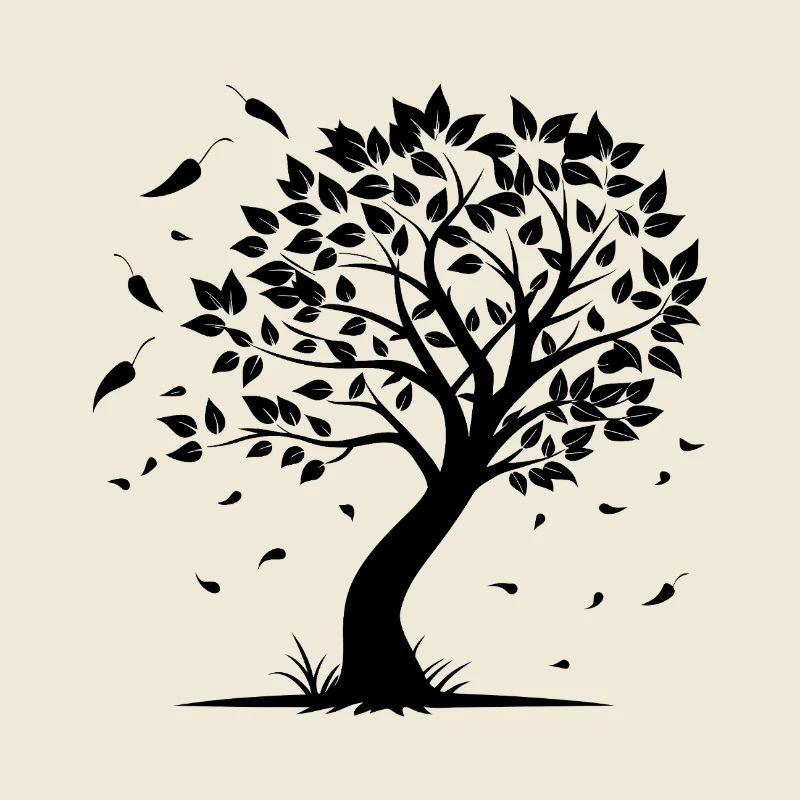 Baum mit Wind