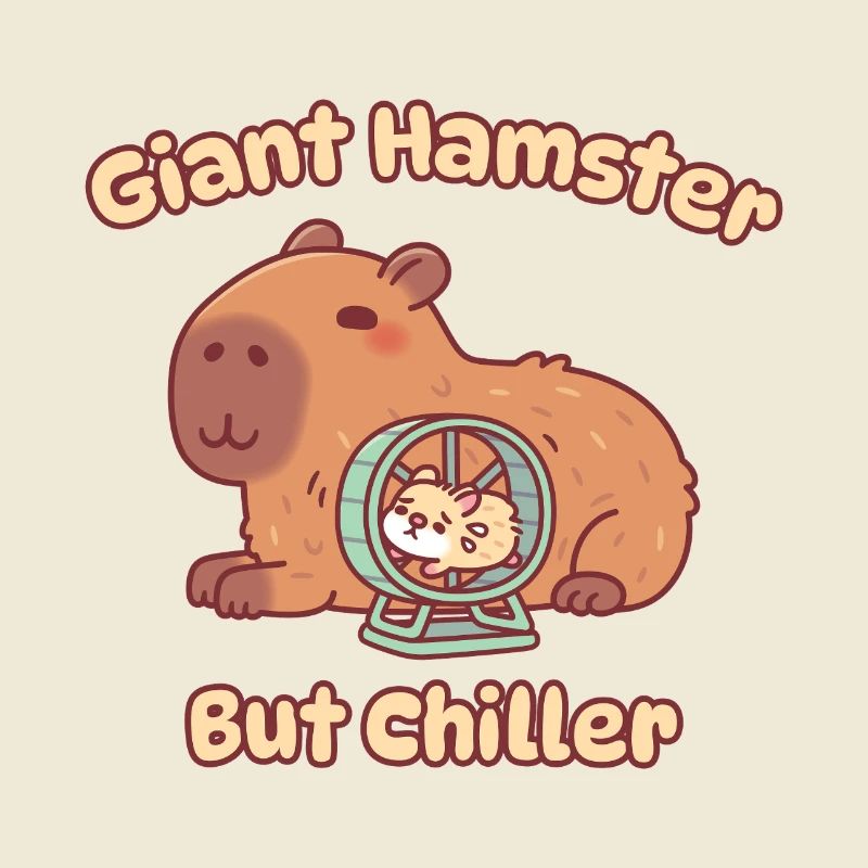 Mignon hamster géant capybara mais plus apaisant
