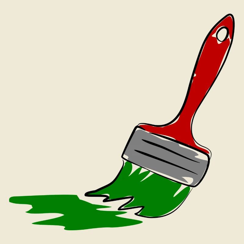 Creative Painter Brush Illustration