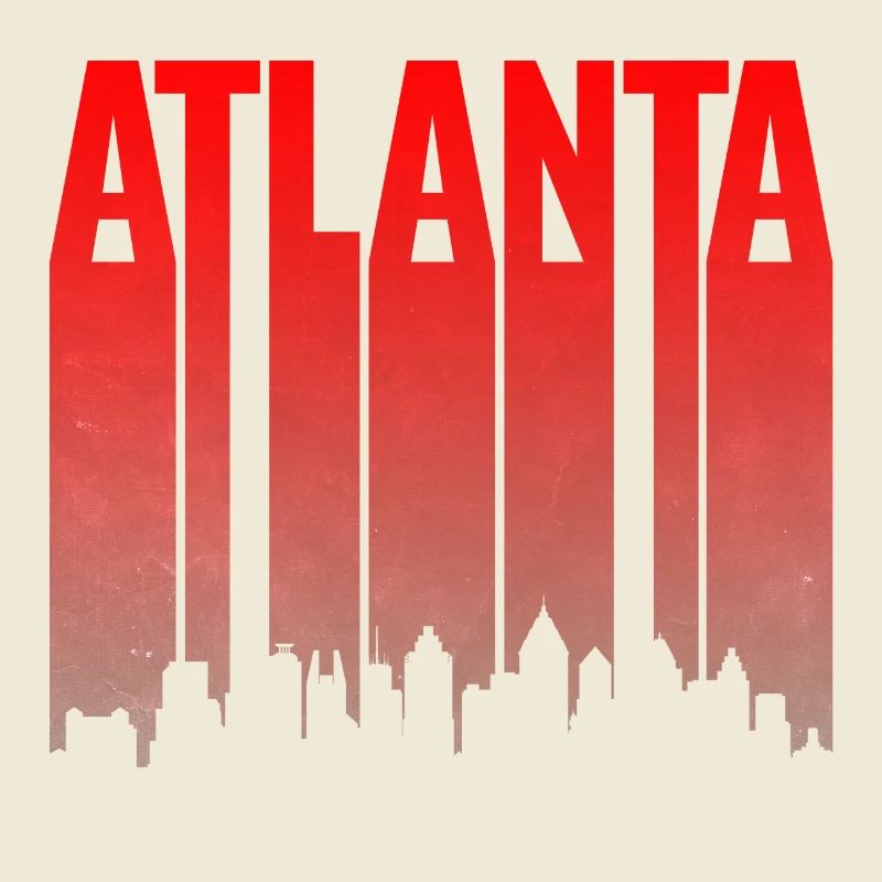Atlanta Skyline Gradient