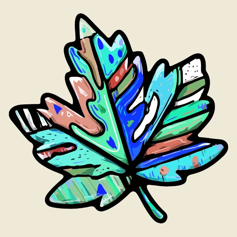 Maple Leaf Colorful Symbol