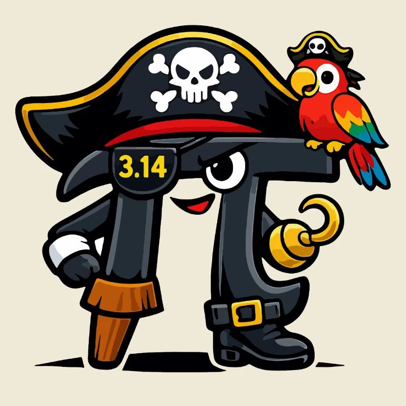 Pi Guesses Math Pi Day Pirate Design