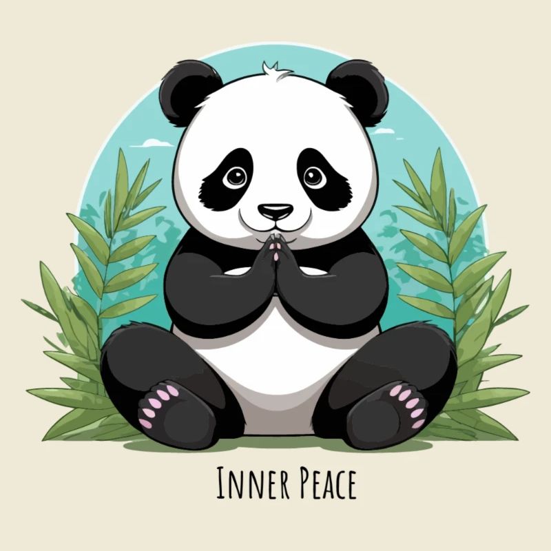 Inner Peace – Meditierender Panda