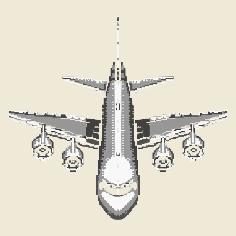 Flugzeug Pixel Kunst