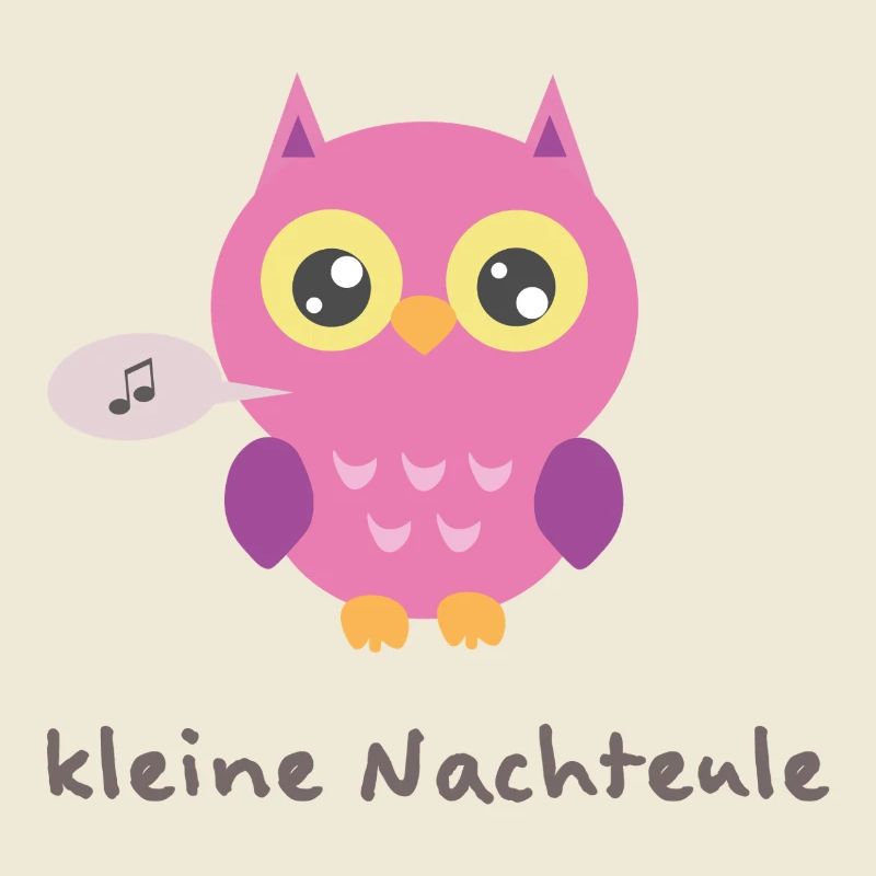 Kuschelige Eule mit Singender Note