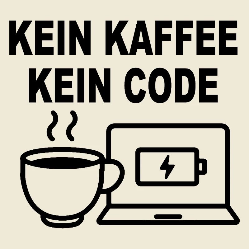 Kein Kaffee Kein Code – Funny Programmer Design