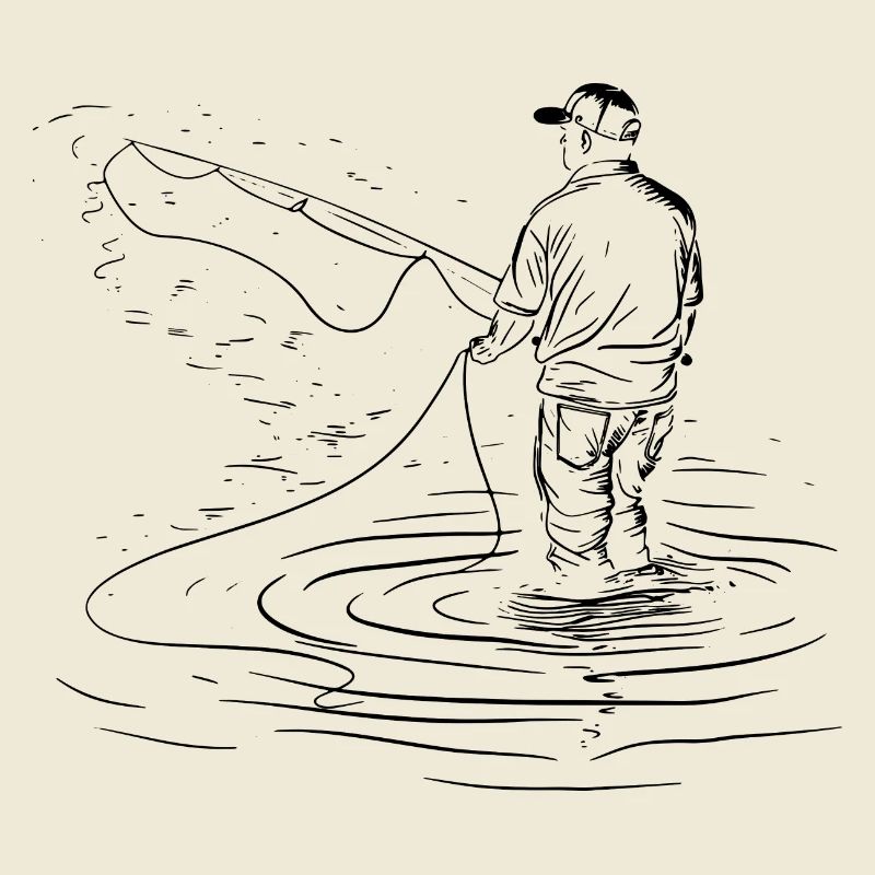 Dessin de pêche