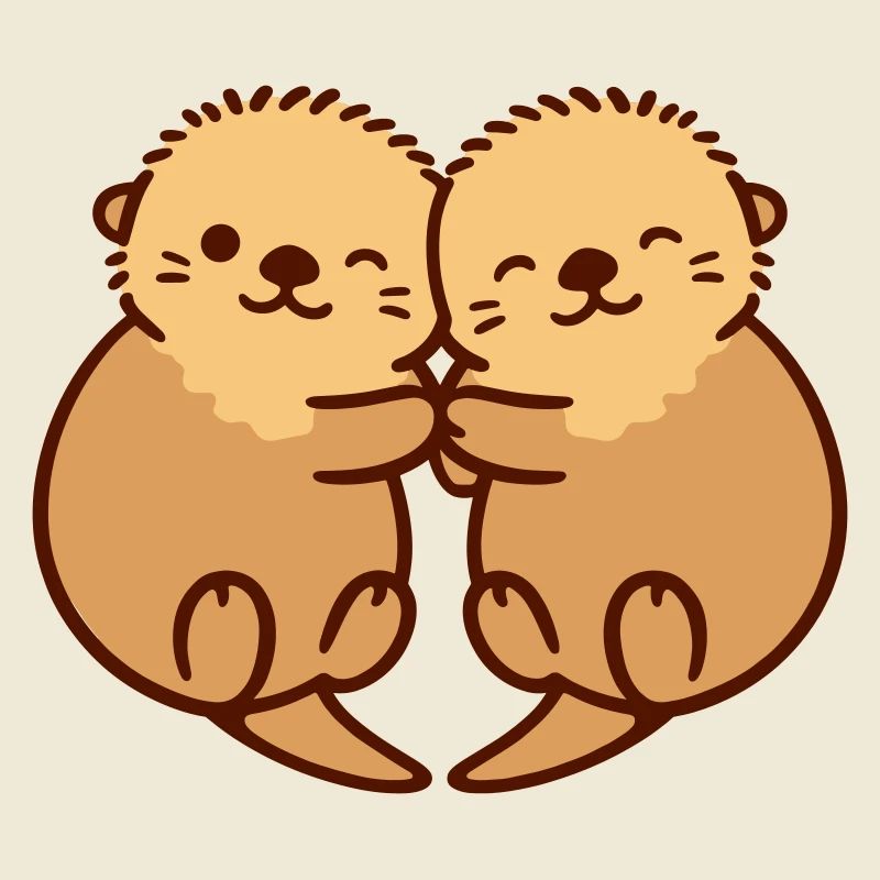 otter hug