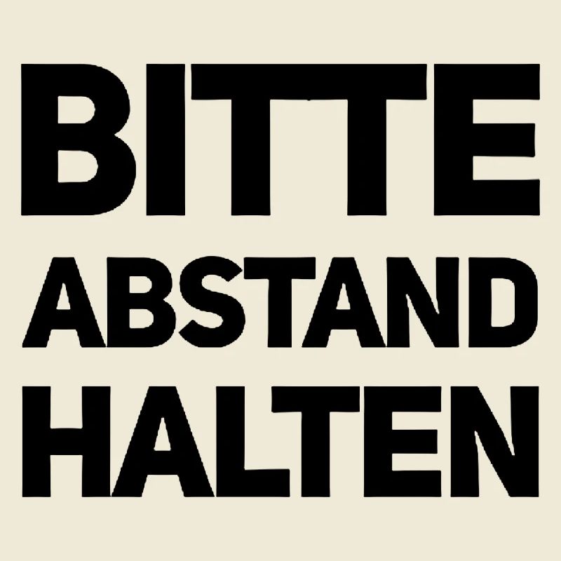 Bitte Abstand halten Morgenmuffel Langschläfer
