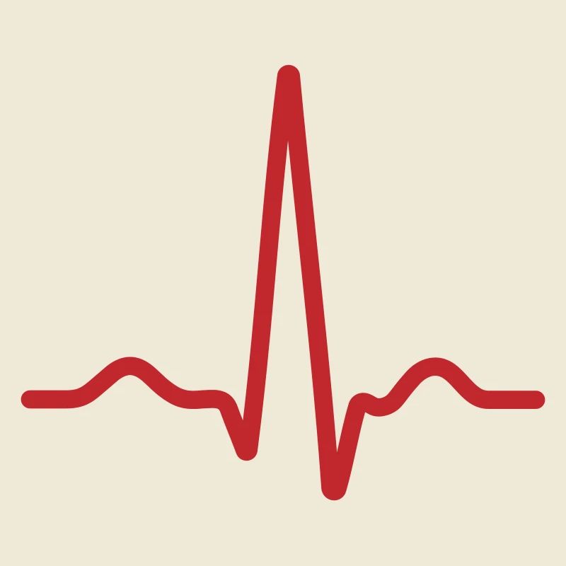 Bold Red Ecg Pulse Line