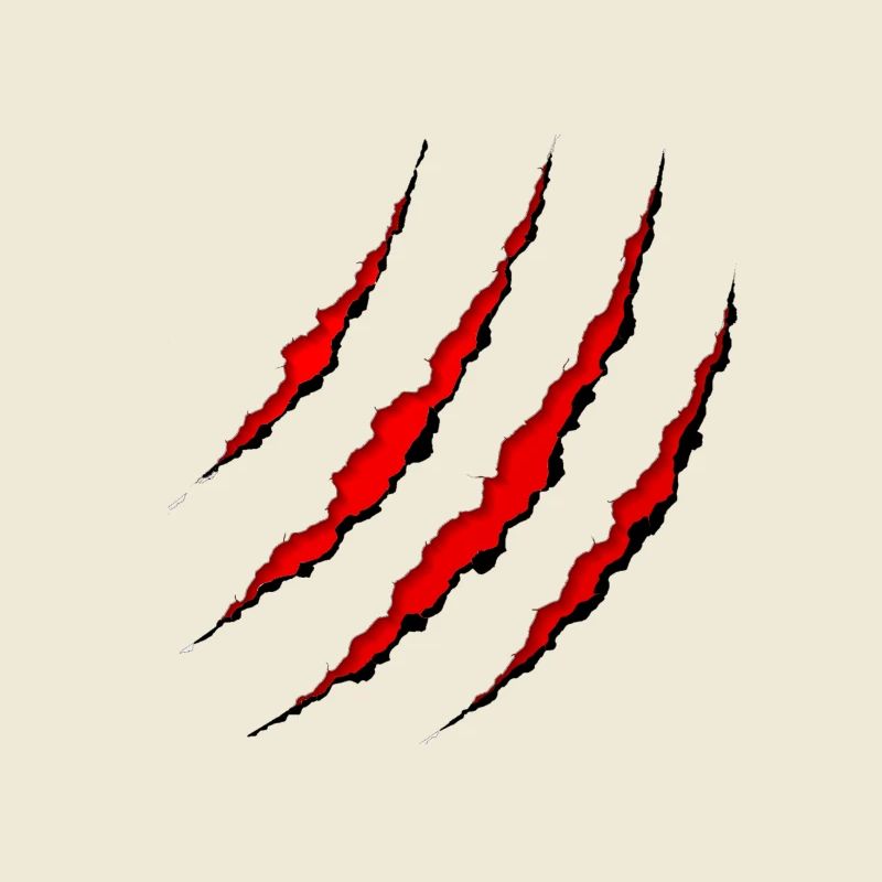 Scratch marks Wolf claw