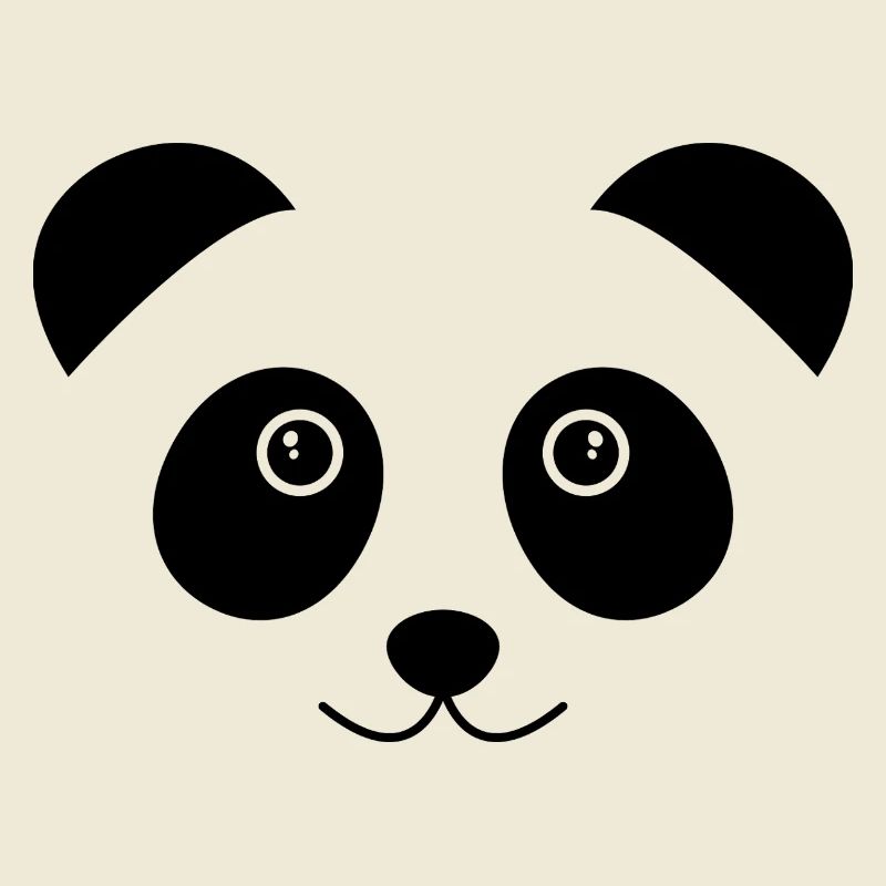 Panda-Gesicht