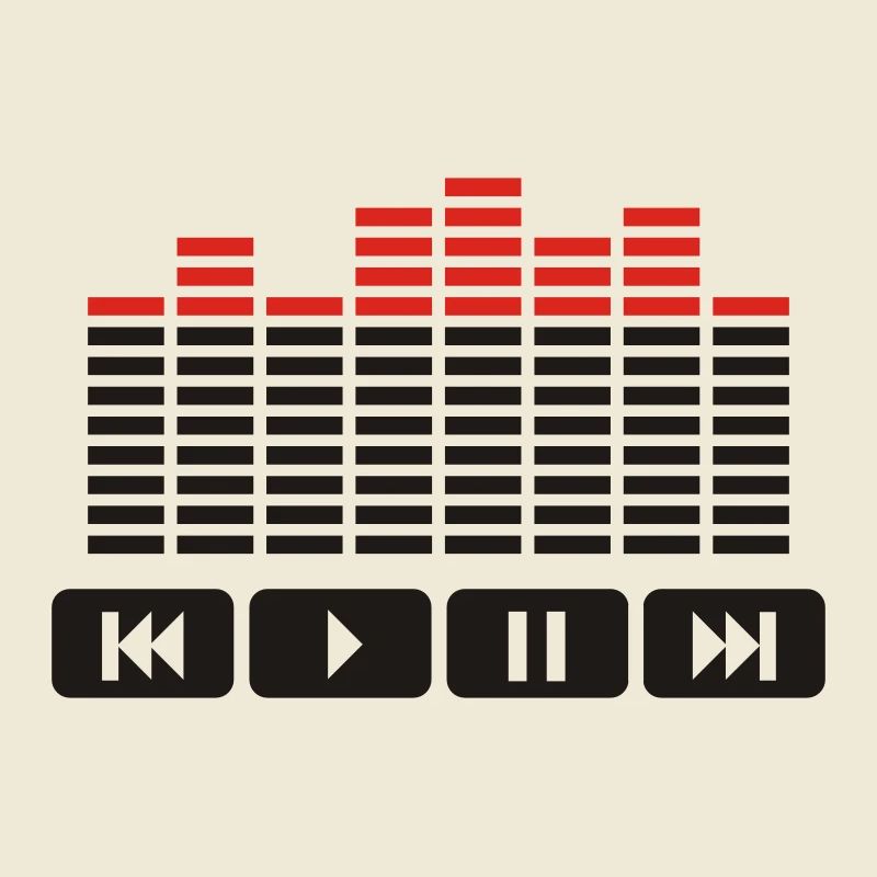 Equalizer audio player dj