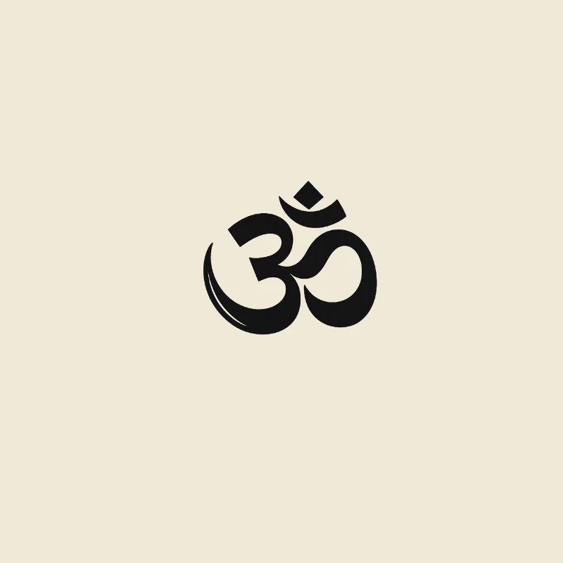 Om Minimalist Silhouette