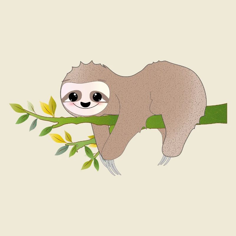 Relaxed Sloth – Charming Relax Motif