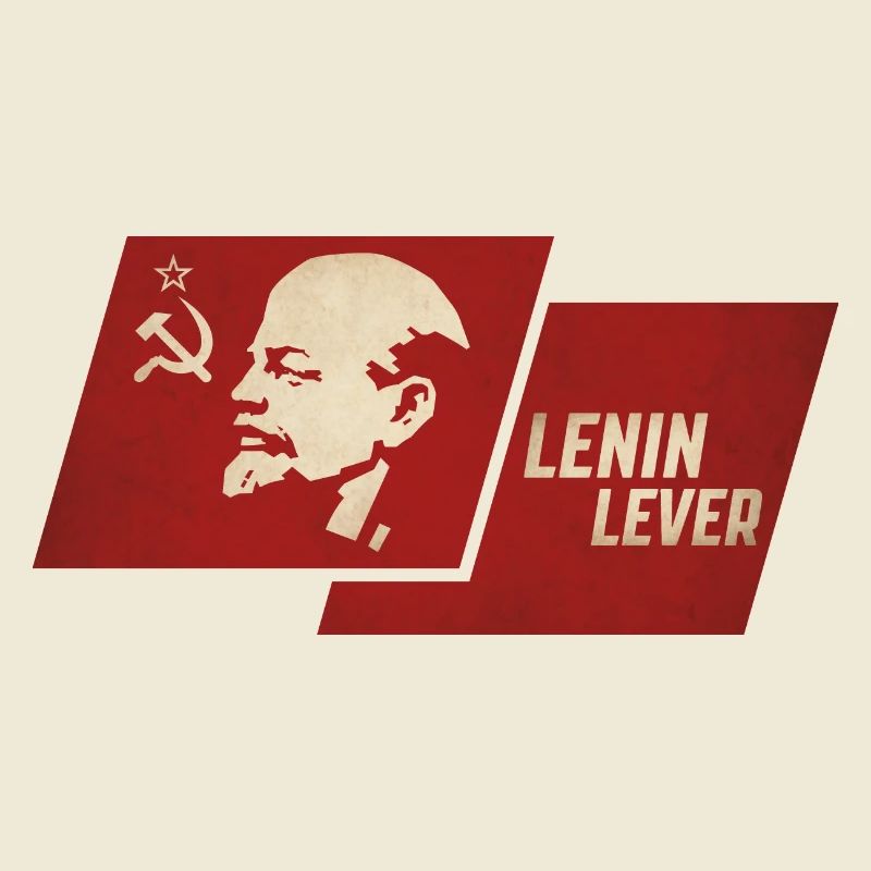 Drapeau à levier de Lénine