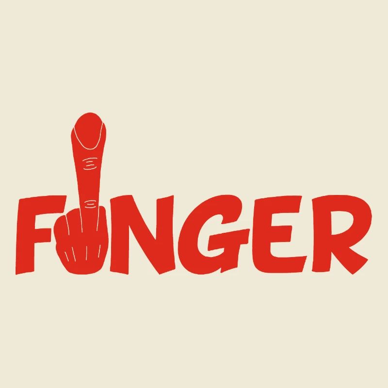 Der Finger (rot)