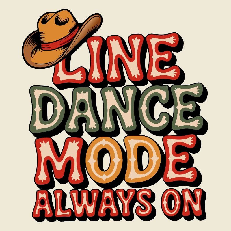 Always in line dance mode colorful LInedance design