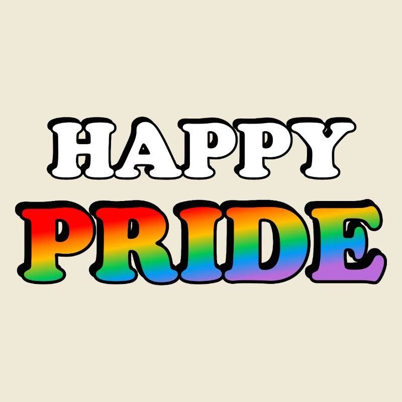 Pride Rainbow Text Design