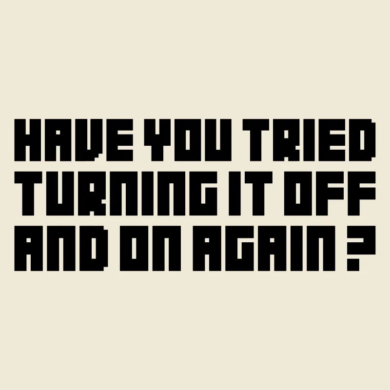 Turning It Off – Nerdiges Computer Statemen
