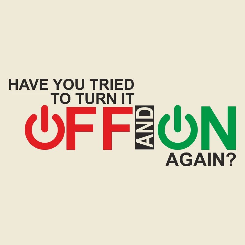 Vibrant Power Button Typography Design
