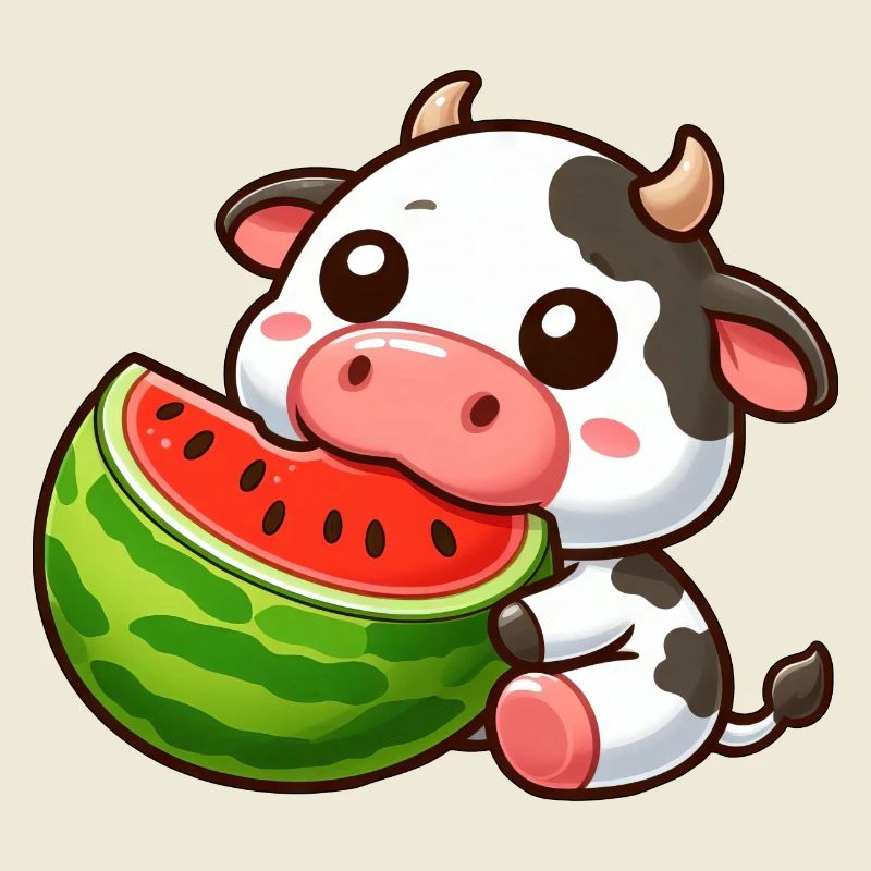 Drôle de vache Bull Melon pastèque d’été