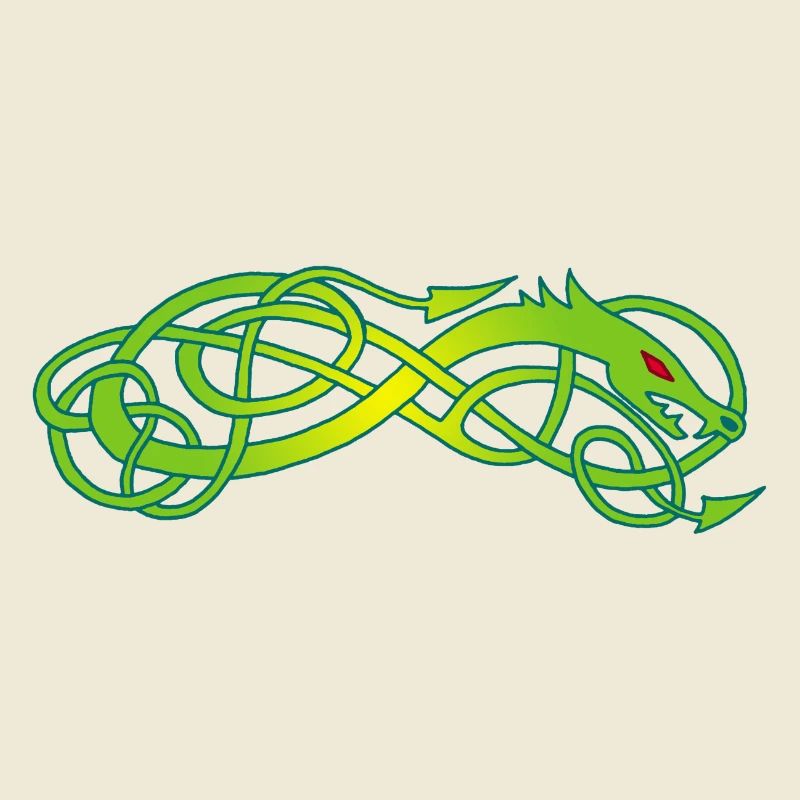 Serpent celte vert