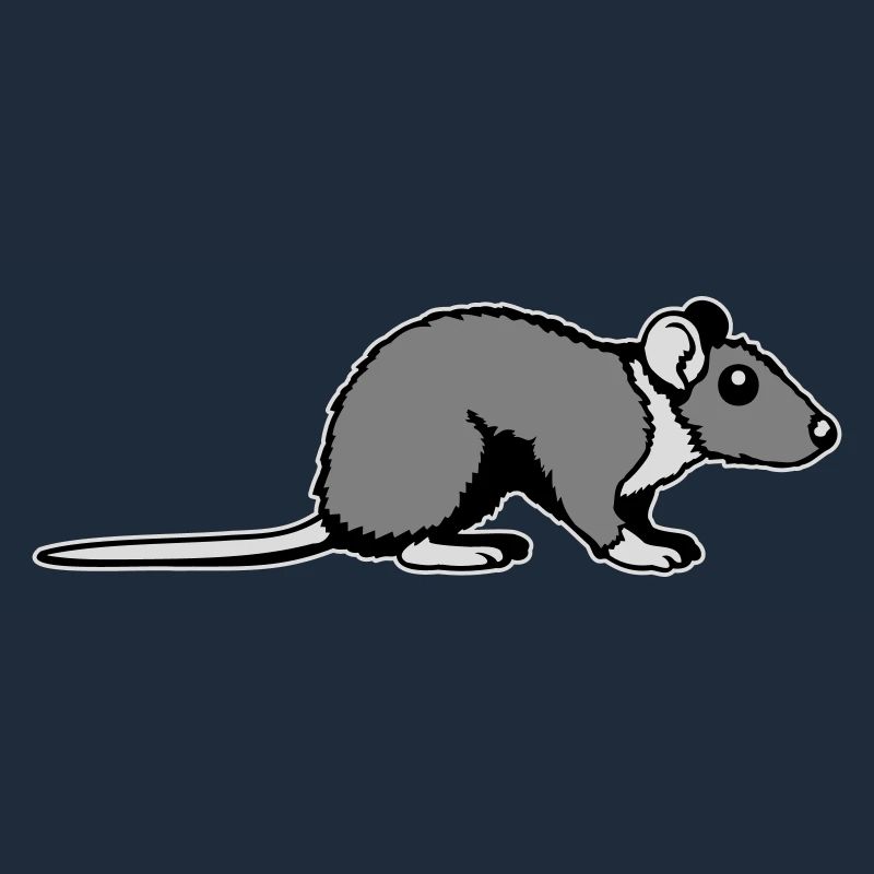 Ratte Seitenprofil Süß Lustig Nagetier Tier Comic