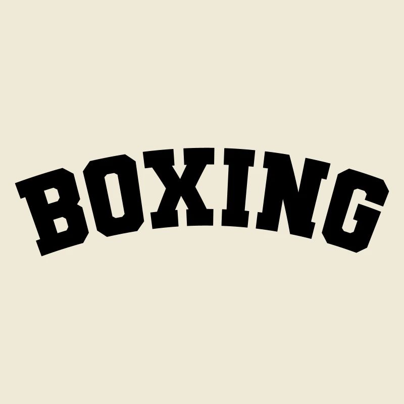 Boxe simple design lettrage
