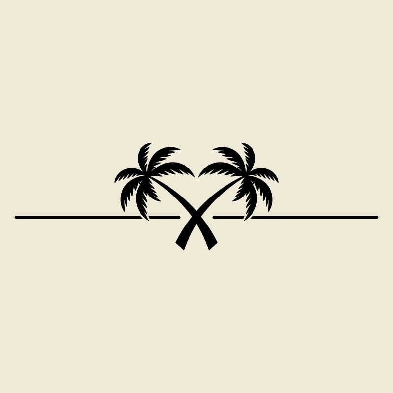Palm Tree Symbol Island