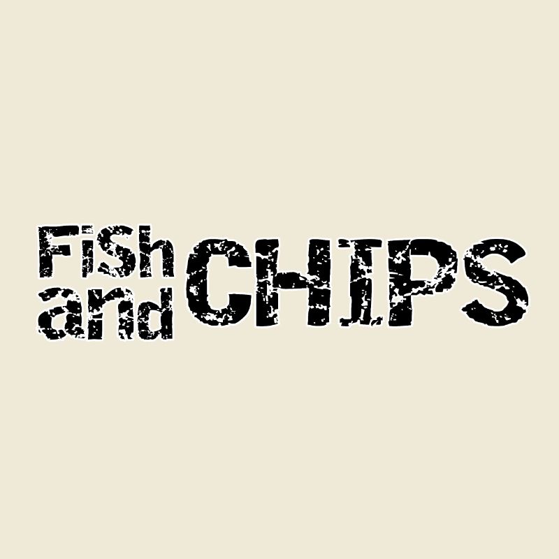Fish and Chips Retro Ragged