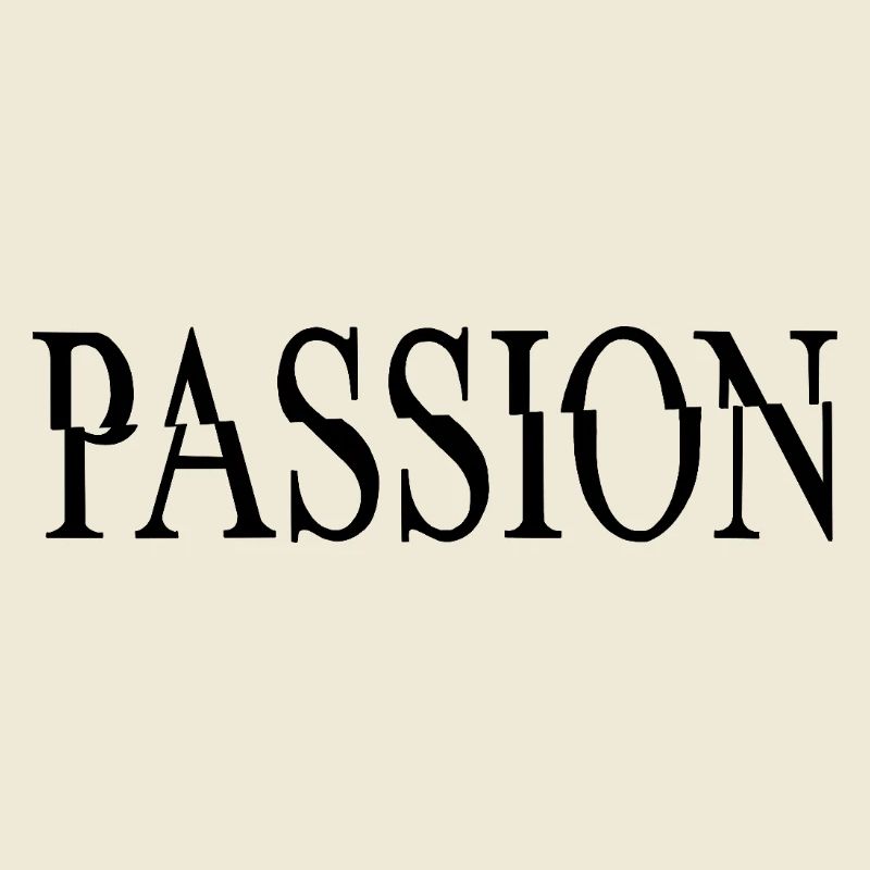 PASSION – Minimalistisches Statement Design