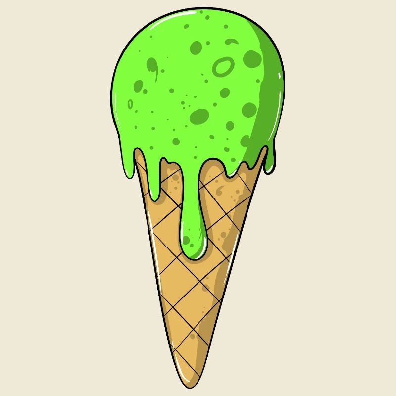 Eis | Grünes Eis Eiscreme | IceCream