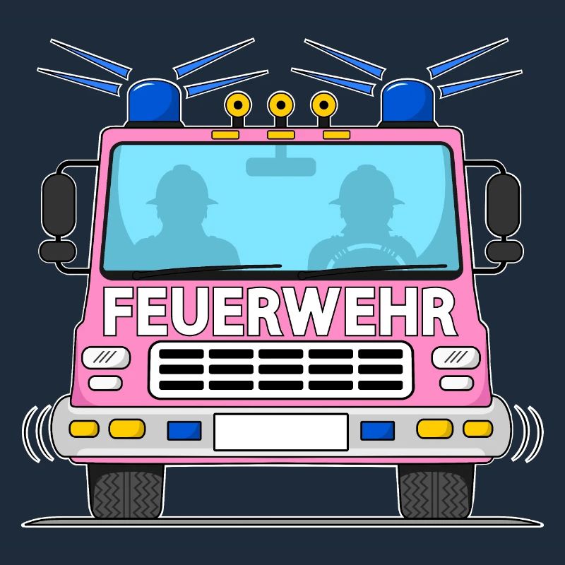 Fire engine in pink
