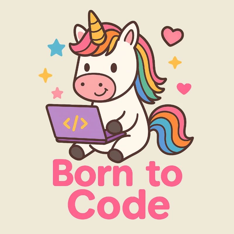 programmierendes Einhorn