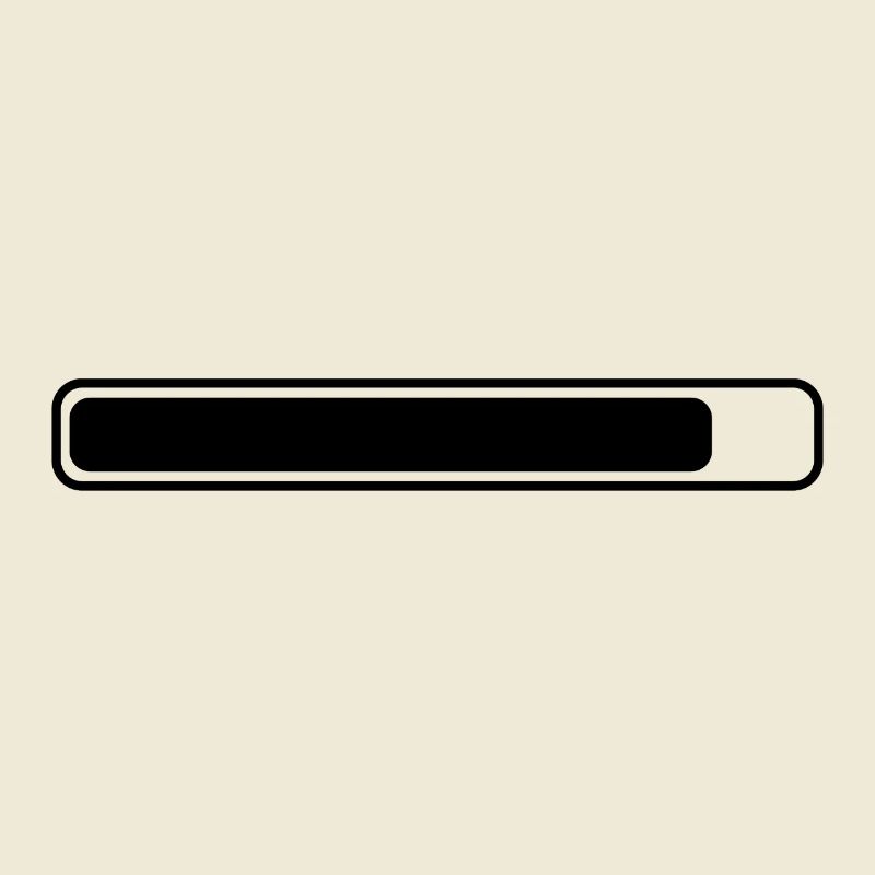 Loading bar rounded throughout almost full