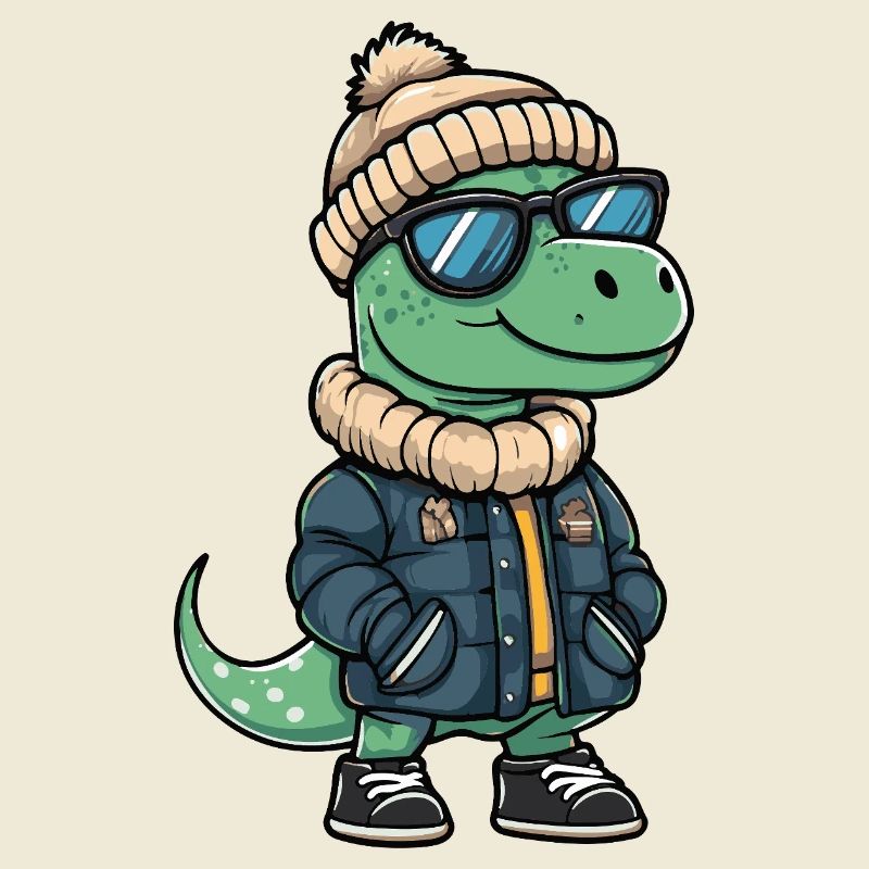 Dinosaur brontosaurus Cool Comic