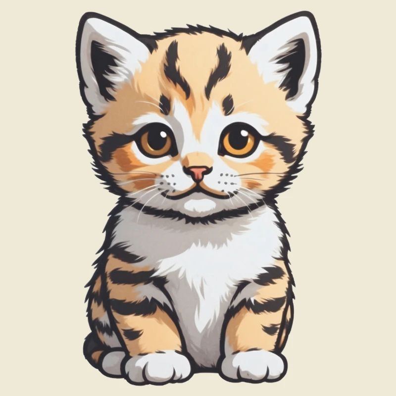 Chat mignon - Conception de chat de compagnie