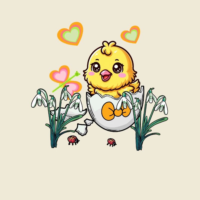 Easter Egg Easter Chick Retro Eggs Egg Kids