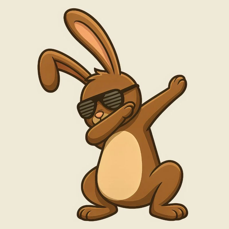 Easter Bunny Easter Dancing Easter Bunny Dab