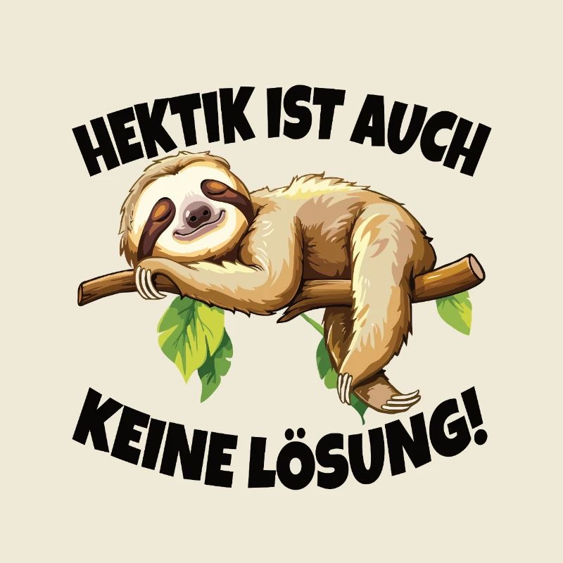 Hectic is also not a solution sleeping sloth